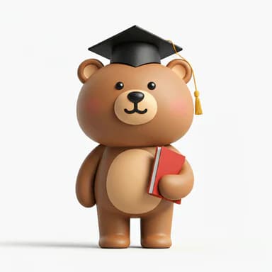Study bear mascot